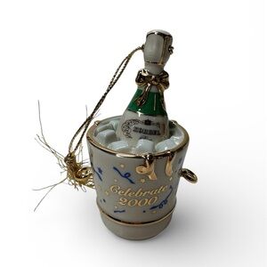 Lenox Celebrate 2000 Champagne Ornament